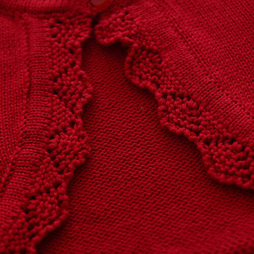 Girls Knit Cardigan Sweater Open Front 9-10 Years 2