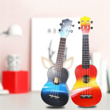 Soprano Ukulele 21" Wood Uklele Hawaiian Guitar Students Kids Guitar Stars