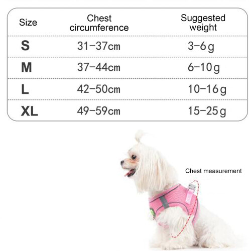 Dog Harness and Leash Set Adjustable Soft Mesh Escape-Proof 2