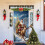 Capa de porta com boneco de neve, decoração de boas-vindas, 70x35 polegadas 4