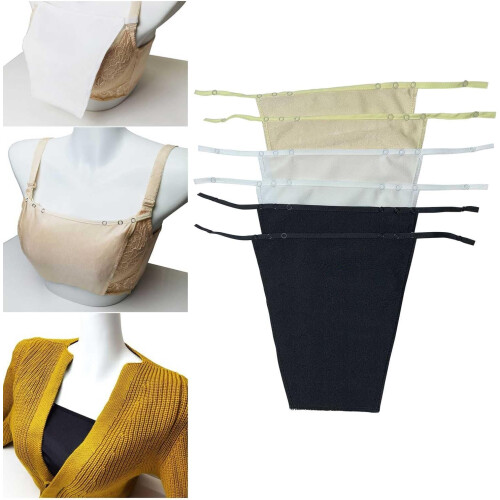 Pomwame Bra to Cami Converters Adjustable Snap-On Modesty 1