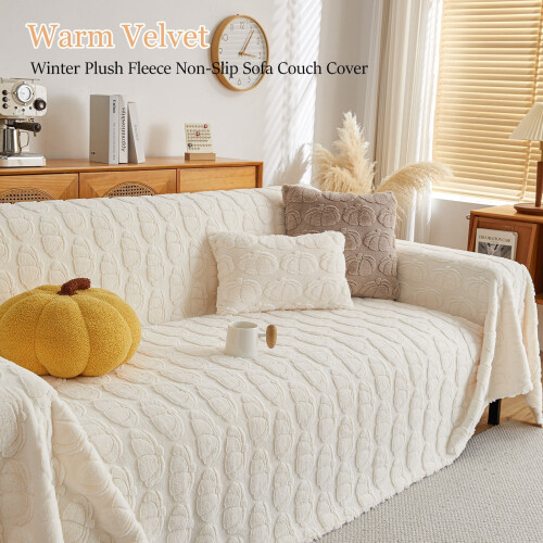 Pet Sofa Cover Beige 71 x 134 Inch 1