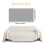 Pet Sofa Cover Beige 71 x 134 Inch 7