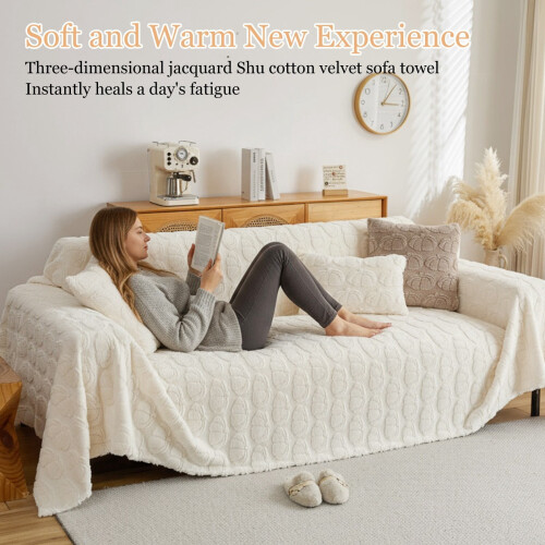 Pet Sofa Cover Beige 71 x 134 Inch 2