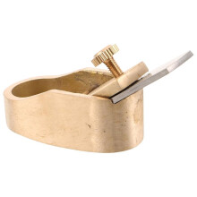 Precisious Block Plane Woodworking Hand Plane Tool Brass Body and Flat Bottom for Violin Panels
