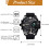 Men's Leather Quartz Watch with Compass and Multi-Time Zone 2