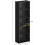 5-Tier Narrow Tall Bookcase Black 52 inch 3
