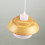 Retro Pendant Light Wrought Iron with Wood Shade 4