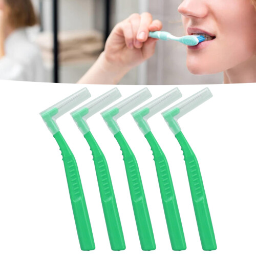 L-Shaped Interdental Brushes Flexible Flat-Wire 5-Pack 1
