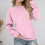 Oversized Girls Hoodie Casual Pullover Sweatshirt with 2