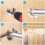 Closet Rod Support Heavy Duty Set of 2 4