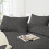 Dark Grey King Comforter Set Boho Tufted 3-Piece 4