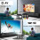 DVD Player Compact Personal Multimedia EVD Player Multifunction DVD MP3 MP4 RW VCD CD Player Home Theater System US Plug 4