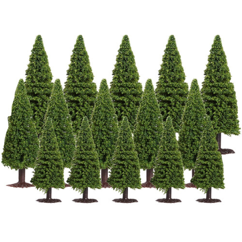 Pine Trees for O Scale Model Railroad Layout 15 pcs 1