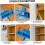 U-Shape Scribing Tool Set for Cabinet Doors, Plastic, 1 Set 5