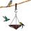 Hanging Bird Feeder Tray 7.6x7.6x1.5 in Triangle Design 5