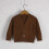 Children's Knit Cardigan V-Neck Button Front Coffee 4-5 2