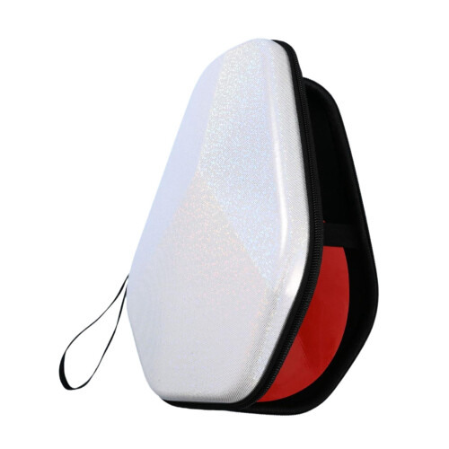 Table Tennis Paddle Case Hard Shell for 2 Paddles White 1