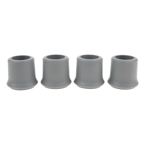 Trekking Pole Rubber Tip End 4 pcs 22mm gray 1