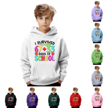 100th Day of School Hoodie for Kids 2-13 Years