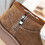 Kids Winter Suede Ankle Boots with Fuzzy Lining 6