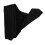 Black bowling finger grip protector glove size 6