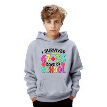100th Day of School Hoodie for Kids 2-13 Years