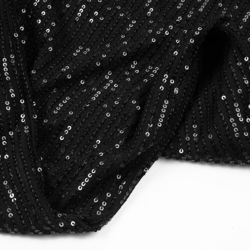 Women's High-Waisted Sequined Ruffle Trousers 2