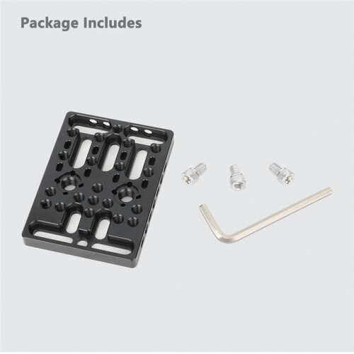Multi-Purpose Mounting Cheese Plate Extension Base Plate with 1/4"-20 Threads for  Locating Threaded Hole 2