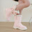 Toddler Girls Snow Boots Thick Sole Comfortable Solid Color 8