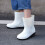 Kids Rain Boots Solid Color Outdoor Play Durable Prewalker 2