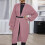 Women's Knit Light Pink Cardigan Sweater 2