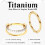 G23 Titanium Conch Piercing Set 16G 8mm 10mm 12mm 2