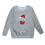 Kids Santa Pullover Red Tall Glass Print Round Neck Long 4