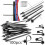 Mixed Car Line Cable Ties Zip Tie Clip 100 pcs 3