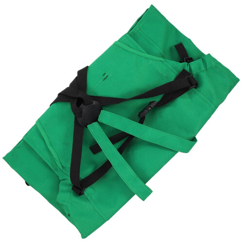 Fruit Picking Apron Storage Holder Green Cotton Canvas 1 2