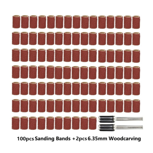 Sanding Drum Kit Abrasive Grinding Bands with Mandrels 102 1