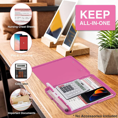 Nursing Clipboard with Pen Holder Heavy-Duty Plastic 1