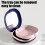 Retainer Case Slim Portable Storage Box with Mirror and 7