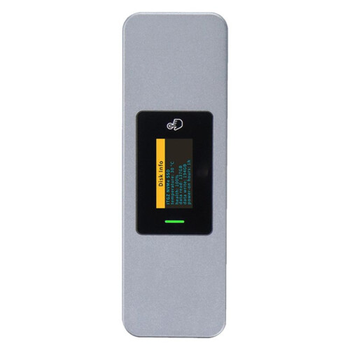 M.2 NVMe NGFF External Hard Drive Case 10Gbps SSD HDD Hard Disk Box M-Key M.2 SSD Enclosure with Display Screen