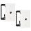 2 Pack Ethernet Wall Plate, 1 Port  Wall Plate with Bracket and Cat7 Shielded RJ45  Coupler 1
