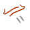 Motorcycle High Part Replacement Pair Orange 2