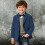 Boys Corduroy Blazer Jacket Retro Slim Fit Two-Button 2