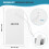 White Shipping Tags with Elastic String 100 Pack 2