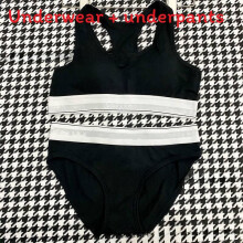 (Black, S) Ladies Women Underwear Sports Bra Bralette Thong Brief Sets Wear Sportswear