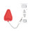 Security Door Lock Bolt Smart Toddler Travel Red 5
