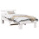VidaXL vidaXL Bed Frame with Headboard White 75 x 190 cm Solid Pine Wood 2