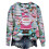 Pink long sleeve crew neck sweatshirt for kids, oversized 1