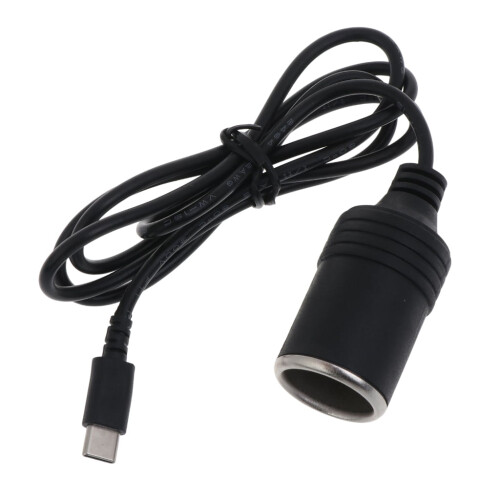 USB-C to Car Cigarette Lighter Adapter 1 Pack