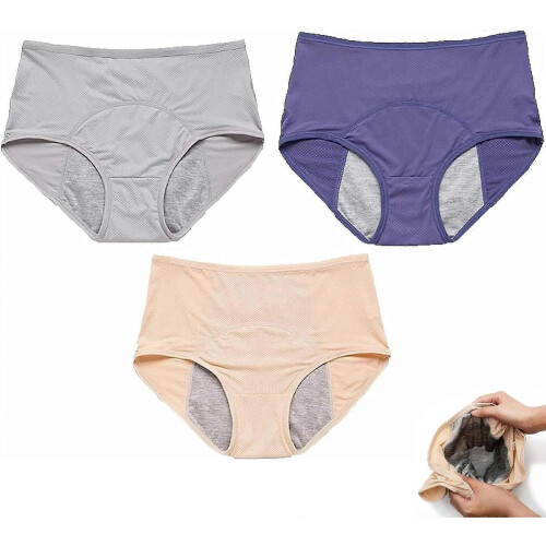 Leakproof Underwear for Women Over 60, 3-Pack
